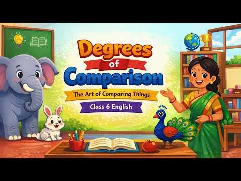 Degrees of Comparison | Class 6 English Grammar | Positive, Comparative & Superlative (Easy)