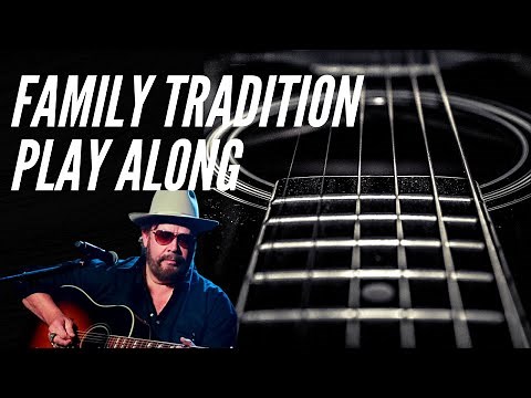 Play Along to Family Tradition by Hank William's Jr on the Acoustic Guitar