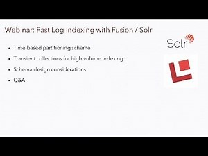 Webinar: Faster Log Indexing with Fusion