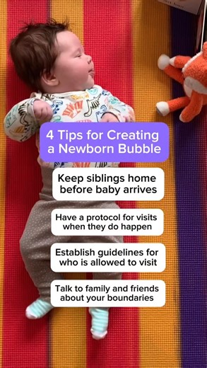 Bringing your baby home can be a magical (and possibly overwhelming!) moment. Here are some tips from What to Expect mamas on how to create a newborn bubble and make those early days feel a little more peaceful. 💜 | What To Expect