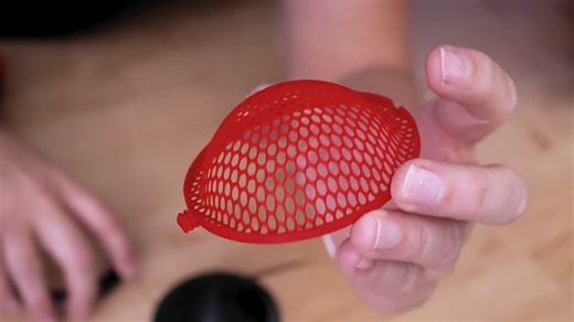 Need A Curved Plastic Mesh? Print Flat, Curve Later