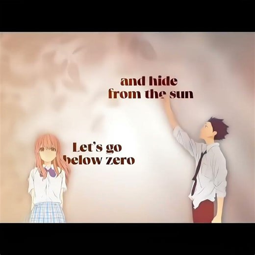 Snowman ☃️ - ( sia ) .Movie name : A silent voice . . #song #songlyrics #lyrics #trendingreels #snow