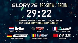 GLORY 76 PRELIM SHOW ⚡️🥊 Purchase the PPV at: 👉 glorykickboxing.com 👉 spiketv.nl/glory 👉 glory.lasueur.com 👉 https://bit.ly/G76-FITE 👉 https://bit.ly/G76-ranFIGHTING 👉 https://bit.ly/G76-SPORTEXTRA | GLORY Kickboxing