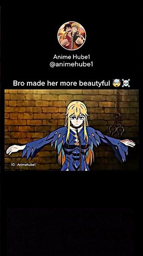 Bro made her more beautyful 🤯☠️ anime anime girl combo mochi jesus aura edit