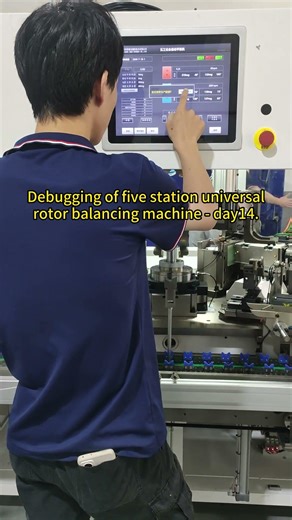 14th day of commissioning of five station armature automatic balancing machine - Zero Dynamic.