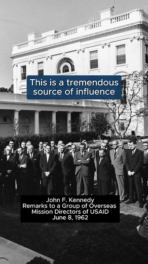 President Kennedy established USAID on November 3, 1961 to provide aid to under-resourced governments across the world, which he later called an “essential national commitment.” The Executive Order: https://www.jfklibrary.org/asset-viewer/archives/jfkpof-129-027#?image_identifier=JFKPOF-129-027-p0034 | JFK Library Foundation