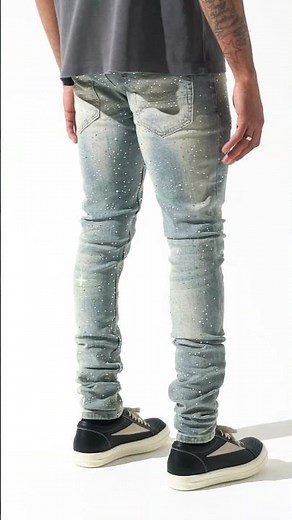 FRANCHISE by SERENEDE® – Multi-Color Rhinestone Jeans You’ve Never Seen Before 👖💎 #jeans #menswear