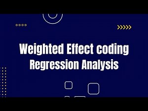 How to do Weighted Effect Coding for Categorical Variables in Regression Analysis?