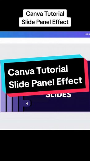 How to Create the Slide Panel Effect in Canva
