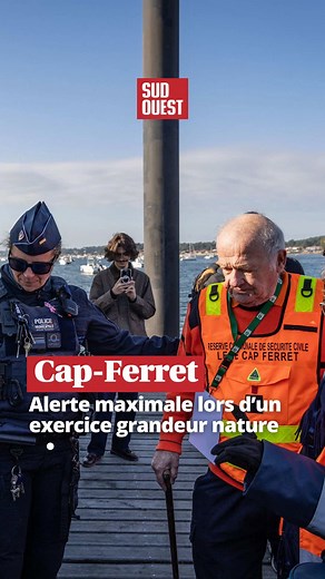 Exercice de sécurité au Cap-Ferret : intervention des pompiers