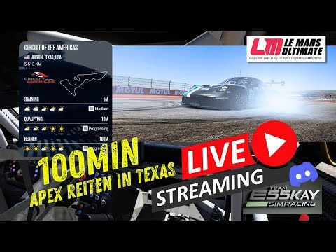 [LIVE] 100min Apex reiten in TEXAS 🌤️🏁 | Team EssKay SimRacing | Discord