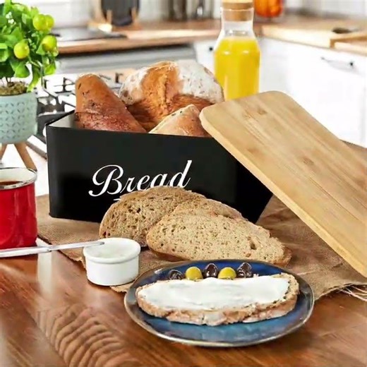 Galvanized Metal Bread Box - Keep Bread Fresh & Add Vintage Charm to Your Kitchen | Trending Now!