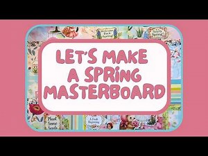 Spring Masterboard in Pretty Pastels 🌷 Teeny Tiny Ephemera Collage