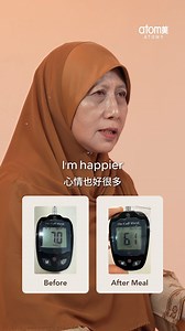 7.8K views · 140 reactions | Follow along on our member, Zakiah's journey with Atomy Banaba on how she was able to achieve such great results with her glucose management! Once struggling but now feeling like a heavy weight have been lifted off her shoulders! Find out more about her journey on CH.ATOMY for the full story! #atomymalaysia #globalatomy #globalatomy2025 #atomy #atomylife #atomykorea #atomyproducts #absolutequalityabsoluteprice | Atomy Malaysia | Facebook