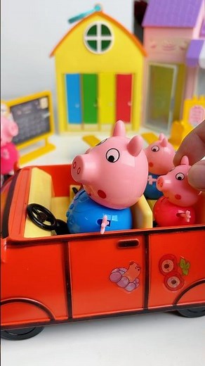 Satisfying with Unboxing & Peppa Pig Class Toys ASMR #shorts #peppapig #toys #asmr #unboxing