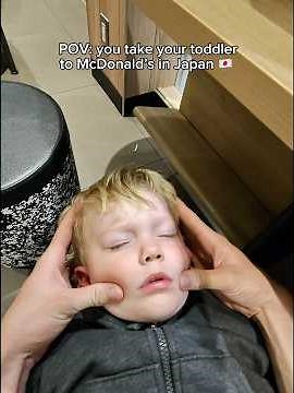 We tried McDonald’s in Japan! #pov #family #mcdonalds #toddlers #dad #father #baby