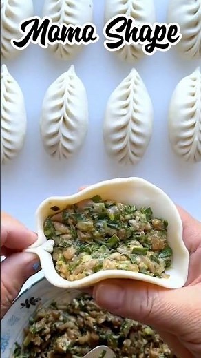 Easy Momo Shape Trick #momos #momosrecipe #youtubeshorts #shorts