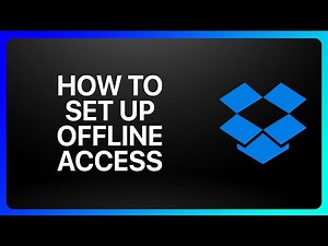 How To Set Up Offline Access To Dropbox Tutorial