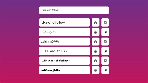 Font Generator using HTML,CSS and JavaScript
