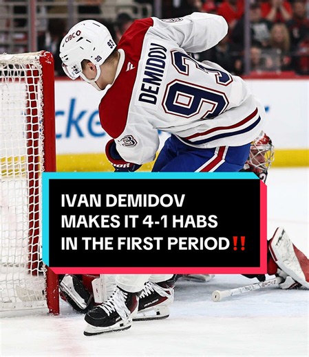 Montreal can’t stop scoring 😨 #NHL #MontrealCanadiens #IvanDemidov #StanleyCup #hockey