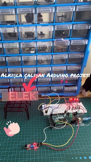 Alkışla Açılan 5 LED ve Kayan Yazı! Arduino Projesi 👏💡