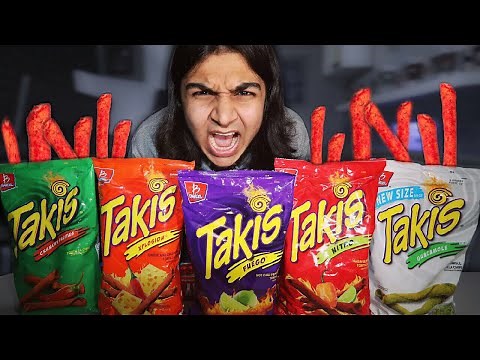 ULTIMATE TAKIS CHALLENGE! | ATTEMPTING TO EAT EVERY TAKIS FLAVOUR (FUEGO, NITRO, XPLOSION AND MORE!)