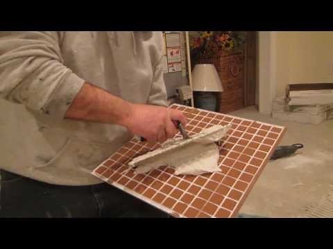 How to back butter a tile