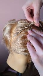 Beautiful hairstyle for girl with the bangs ❤️‍🔥 #hairstyle #braids | Olya Pobigailo