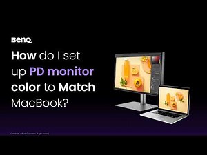 How to setup PD series monitor color to match MacBook｜BenQ Monitor