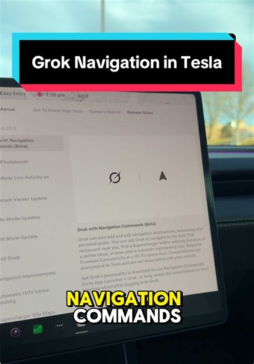 Grok Navigation Features in Tesla Model Y