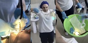 4ft Snake pulled from a woman's throat after it crawled into her mouth