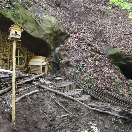 165K views · 3.3K reactions | WE'RE BUILDING AN UNDERGROUND HOUSE! THE FRAME OF THE DEN IS READY. | Survival Camping, Building Warm Bushcraft | Facebook