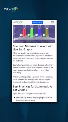 Bring your livestreams to life with dynamic bar graphs. |‪@WASP3DOfficial‬