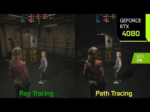 Resident Evil 2 Remake Path Tracing Mod vs Ray Tracing - Graphics/Performance Comparison | RTX 4080