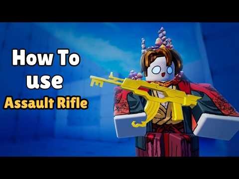 How to use assault rifle #roblox #rivals