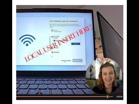 No internet! Create a local computer account!