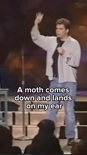 Went in my ear 🦟😳 #bug #moth #scary #joke | Dana Gould