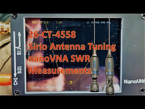 CB Radio SWR - nanoVNA - Tuning Sirio 5000 - CRT-SS-7900