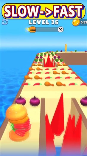 BURGER, but every second it gets FASTER! 🍔⏩ #ForYou #burgermaster | 90