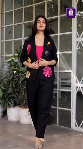 👗 JS Fashion Studio on Instagram: "🌸 The highlight of the outfit is the statement blazer, beautifully adorned with bold, colourful floral embroidery, adding an artistic and contemporary touch. ✨ Perfect for office wear, daytime events, meetings, or smart casual outings. 👗 Product Details • Fabric: Cotton Flex • Work: Embroidery • Set Includes: Blazer Jacket + Inner + Straight Pants 📏 Sizes Available M | L | XL | XXL 🎨 Colours Available Rani | Red 💰 Price: ₹899/- only 🚚 Free Shipping 🌟 St