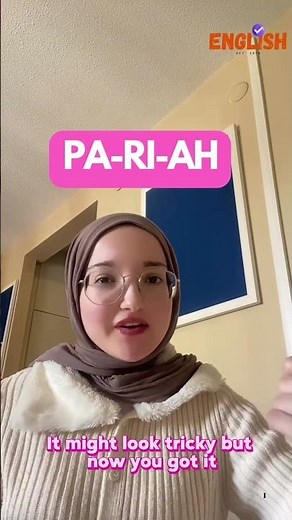 How to Pronounce “Pariah” Correctly 😮 | English Pronunciation Tips