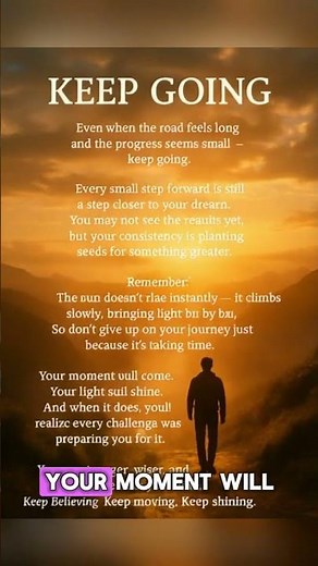 Keep Going | Powerful Motivational Message to Never Give Up
