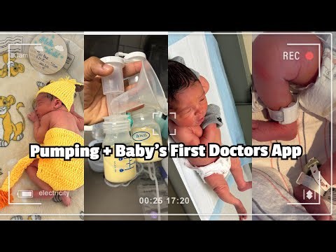 My NEWBORN first doctors appointment | Check up | Pumping | Milk supply increasing