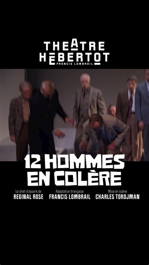 Le chef-d’œuvre qui traverse les époques et rassemble toutes les générations ! 12 Hommes en colère revient à partir du 25 septembre. L’occasion de voir ou revoir le huis clos sous haute tension qui a déjà conquis plus de 300 000 spectateurs. | Théâtre Hébertot