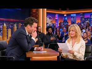 Jimmy Fallon IN TEARS When Goldie Hawn Suddenly Stops Talking After Reading This Letter