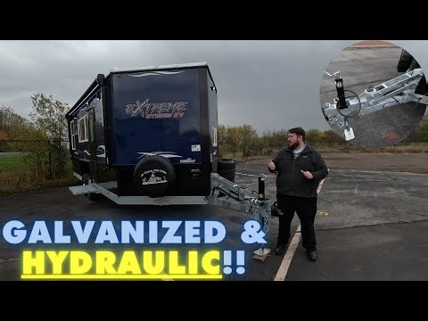 EXTREME II Edition Fish House! HUGE Step! 2024 Ice Castle Fish Houses RV Hybrid Extreme II