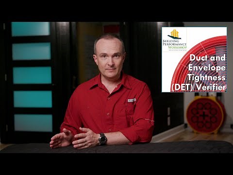 TRAINING: 1-Day Blower Door & Duct Testing (DET Verifier Certification)