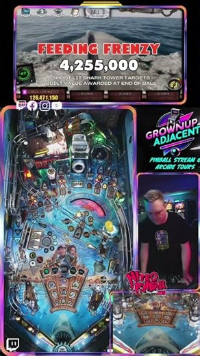 Jaws Pinball: Immersive Thrills & Epic Scores! #shorts