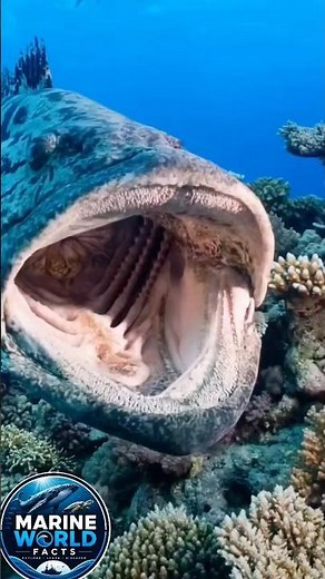 The Giant Goliath Grouper That Shocked Divers! 🐟😱 #Shorts