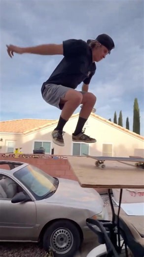 Man's inventing a new sport